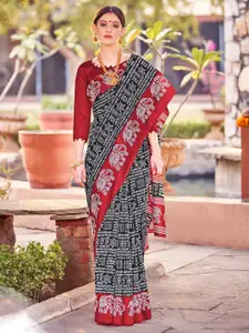 Saree mall Geometric Printed Bagh Saree