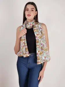 Anouk Women White Printed Scarf