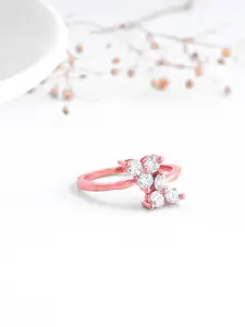 GIVA 925 Sterling Silver Rose Gold-Plated Ring