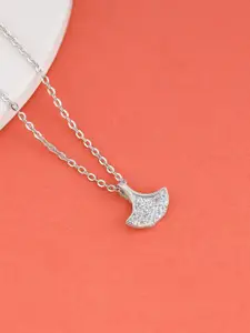 GIVA Rhodium-Plated 925 Sterling Silver Contemporary Pendants with Chains
