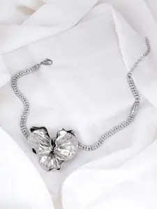 JOKER & WITCH Asteria Silver-Plated Floral Statement Necklace