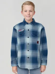 Gini and Jony Boys Cotton Checked Casual Shirt