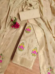 KALINI Embellished Unstitched Dress Material