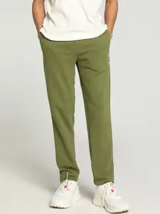 one8 x PUMA Men Printed Slim Fit Cotton Mid Rise Track Pants