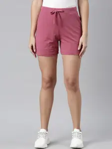 Go Colors Women Loose Fit Mid Rise Regular Shorts