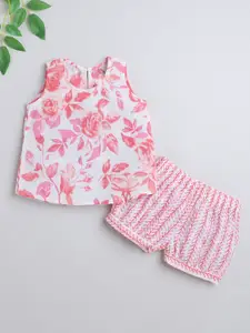 The Magic Wand Girls Printed Pure Cotton Night Suit