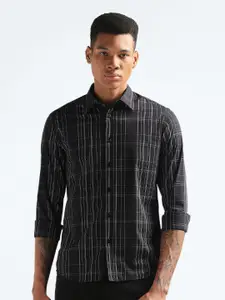 Flying Machine Slim Fit Tartan Checked Casual Shirt