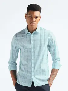 Flying Machine Slim Fit Tartan Checked Casual Shirt