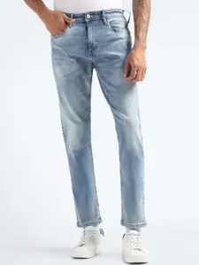 Flying Machine Men Tapered Fit Heavy Fade Stretchable Jeans