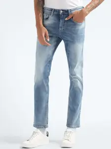 Flying Machine Men Mid Rise Tapered Fit Heavy Fade Stretchable Jeans