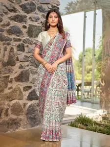 SARIYA Woven Design Zari Silk Blend Banarasi Saree