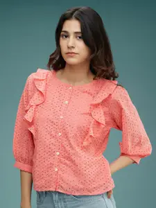 DressBerry Women Classic Opaque Printed Casual Shirt