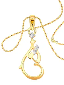 Vighnaharta Gold-Plated Contemporary Pendants with Chains