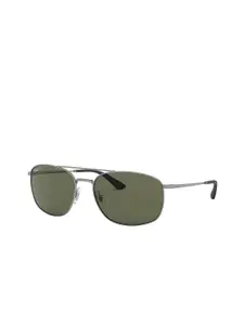 Ray-Ban Men Aviator Sunglasses with Polarised and UV Protected Lens