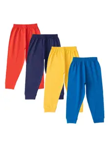 Luke & Lilly Infant Boys Pack Of 4 Pure Cotton Relaxed-Fit Joggers