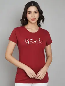 Trend Level Women Typography Printed T-shirt