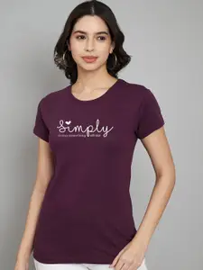 Trend Level Women Typography Printed T-shirt