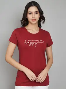 Trend Level Women Typography Printed T-shirt