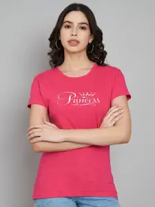 Trend Level Women Typography Applique T-shirt