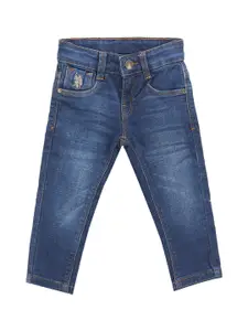 U.S. Polo Assn. Kids Boys Classic Slim Fit Light Fade Stretchable Jeans