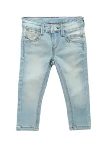 U.S. Polo Assn. Kids Boys Classic Slim Fit Light Fade Stretchable Jeans