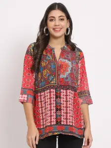 CHARMGAL Women Classic Opaque Printed Casual Shirt