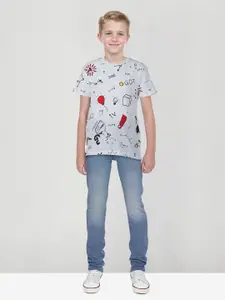 Gini and Jony Boys Printed Applique T-shirt