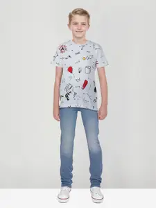 Gini and Jony Boys Printed Applique T-shirt