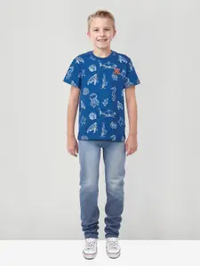 Gini and Jony Boys Printed Applique T-shirt