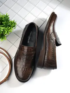 CARLO ROMANO Men  Leather Formal Slip-Ons
