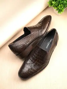 CARLO ROMANO Men  Leather Formal Slip-Ons