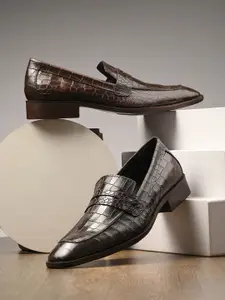 CARLO ROMANO Men  Leather Formal Slip-Ons