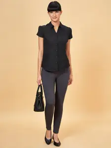 Annabelle by Pantaloons Puff Sleeves Formal Shirt