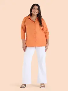 Big Hello - The Plus Life Cotton Casual Shirt