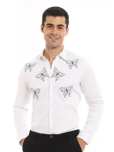 Banana Club Premium Slim Fit Embroidered Casual Shirt