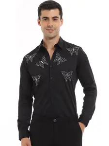 Banana Club Premium Slim Fit Embroidered Cotton Party Shirt