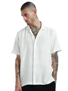 Banana Club Premium Slim Fit Cuban Collar Casual Shirt