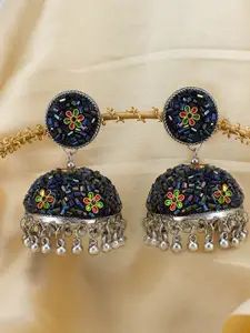PRIVIU Artificial Beads Beaded Dome Shaped Jhumkas Earrings