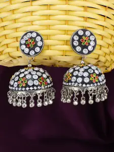 PRIVIU Artificial Beads Beaded Dome Shaped Jhumkas Earrings