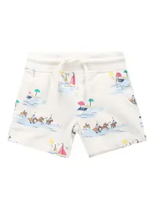U.S. Polo Assn. Kids Boys Conversational Printed Regular Fit Shorts