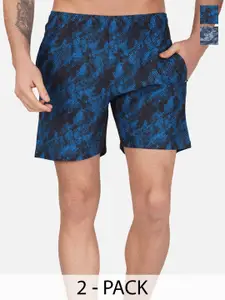 NEVER LOSE Men Floral Printed Shorts