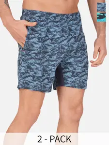 NEVER LOSE Men Floral Printed Shorts