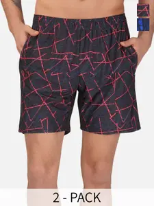 NEVER LOSE Men Printed Shorts
