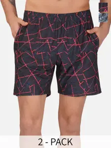 NEVER LOSE Men Printed Shorts