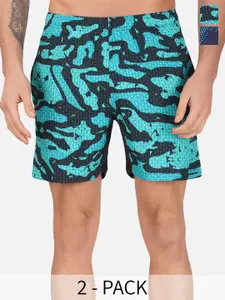 NEVER LOSE Men Printed Shorts