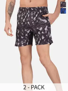 NEVER LOSE Men Camouflage Printed Shorts