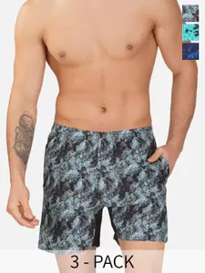 NEVER LOSE Men Printed Shorts