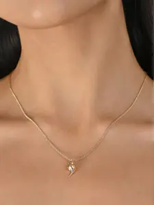 ToniQ Gold-Plated Contemporary Pendants with Chains