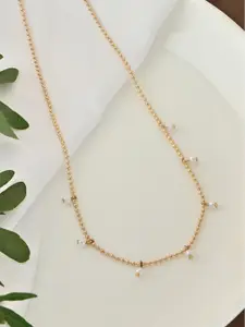 ToniQ Gold-Plated Faux Pearls Necklace