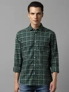 Louis Philippe Jeans Slim Fit Opaque Checked Cotton Casual Shirt